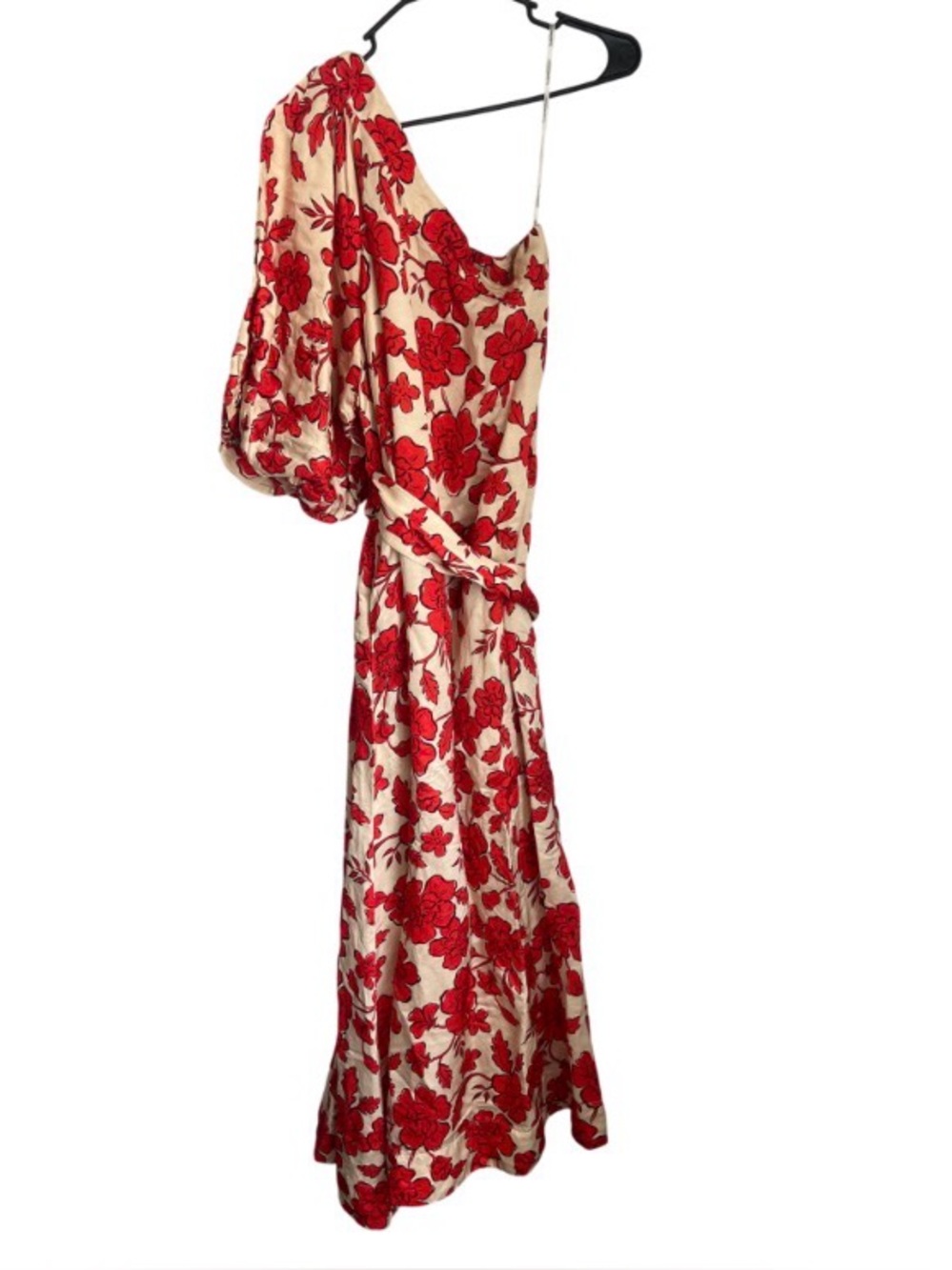Anthropologie Hansen & Gretel Carmen One Shoulder Maxi Dress Women's Medium - Picture 5 of 13